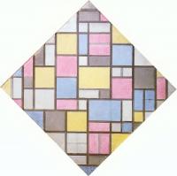 Mondrian, Piet - Composition with Grid VII (Lozenge)